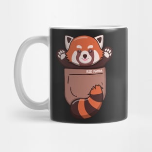 Cute Red Panda In Pocket Mug